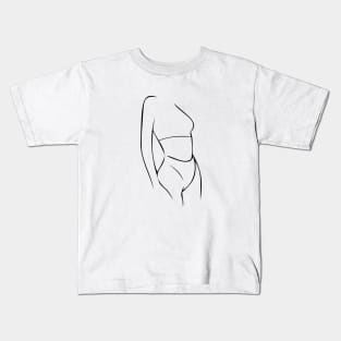 Beauty Body Line Art Kids T-Shirt